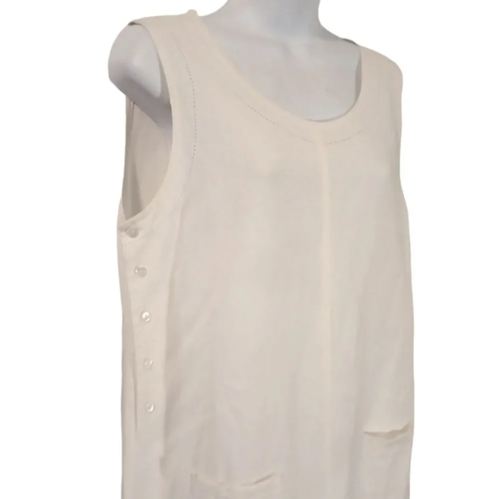 Cali Cali vintage off white tank maxi dress size L